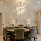 Porcelain Fish Shaped Dining Table Chandelier - Blushlighting