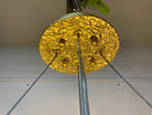 Post-Modern Art Brass and Ceramics Flower Pendant Branch Chandelier for Living/Dining Room-Chandeliers-Blushlighting