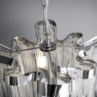Post - Modern Extra Large Stainless Steel Long Tassel Chandelier - Blushlighting