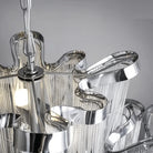 Post - Modern Extra Large Stainless Steel Long Tassel Chandelier - D47.2"*H47.2"SilverWarm LightBlushlighting