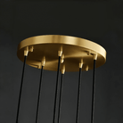 Post - modern Extra - long Pendant Light Fixtures for Staircase/High - ceiling Space/Foyer - 10 Lights: D15.8"AmberWarm LightBlushlighting