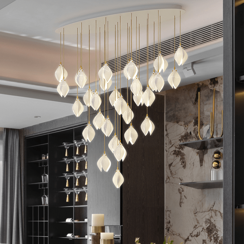 Postmodern Ceramic Branch Chandelier - 32 LightsBlushlighting