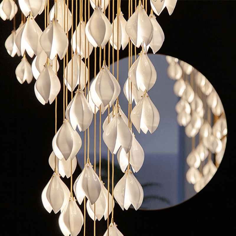 Postmodern Ceramic Branch Chandelier - 32 LightsBlushlighting