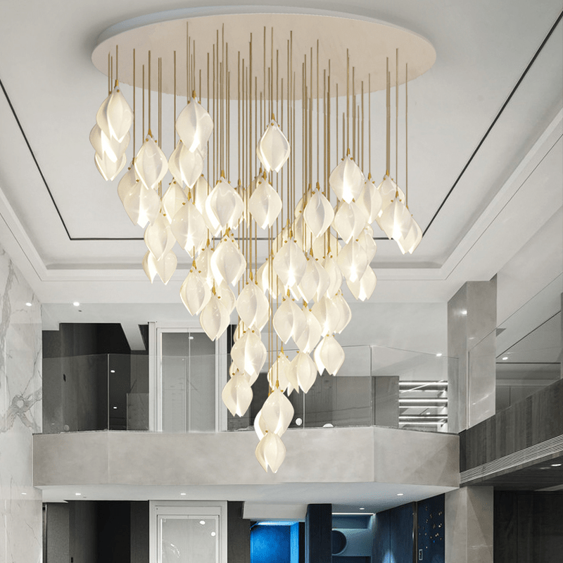 Postmodern Ceramic Branch Chandelier - 55 LightsBlushlighting