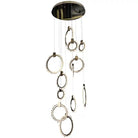 Primary Crystal 12 Rings Staircase Chandelier - Blushlighting