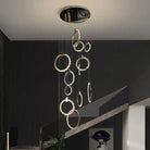 Primary Crystal 12 Rings Staircase Chandelier - Blushlighting