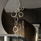 Primary Crystal 12 Rings Staircase Chandelier - Blushlighting