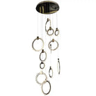 Primary Crystal 12 Rings Staircase Chandelier - Blushlighting