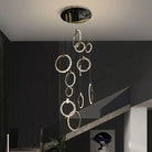 Primary Crystal 12 Rings Staircase Chandelier - Blushlighting