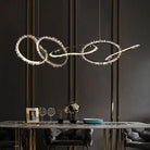 Primary Crystal 5 Rings Chandelier - Blushlighting