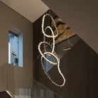 Primary Crystal 5 Rings Chandelier - Blushlighting