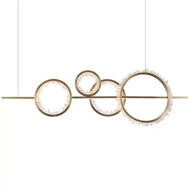 Primary Crystal Cluster Island Chandelier - Blushlighting