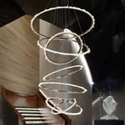 Primary Crystal Multi Rings Chandelier - 6 Rings: 15.7"D + 23.6"D + 31.5"D + 39.4"D + 47.2"D + 59"DBlushlighting