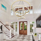 Primary Crystal Multi Rings Chandelier - 6 Rings: 15.7"D + 23.6"D + 31.5"D + 39.4"D + 47.2"D + 59"DBlushlighting