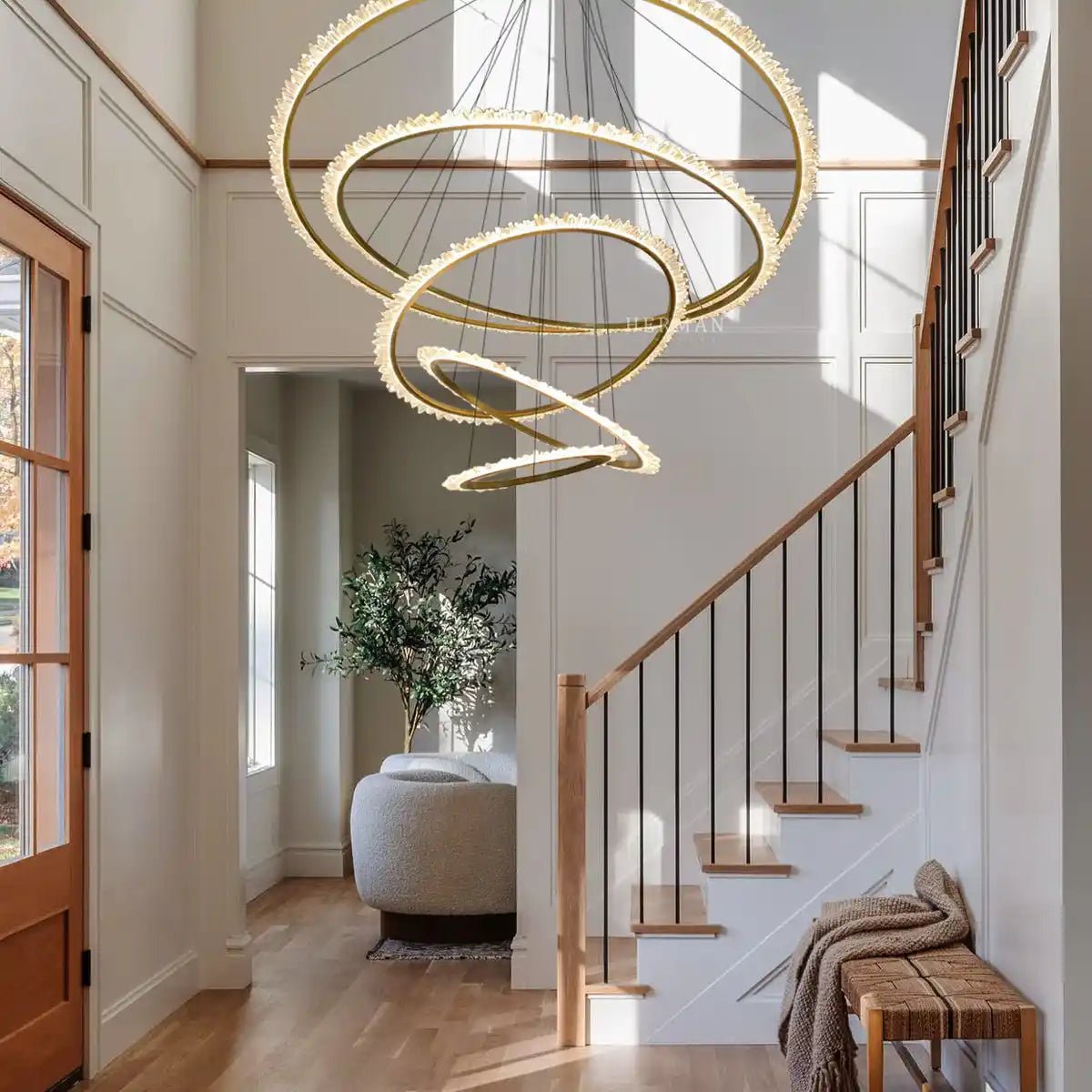 Primary Crystal Multi Rings Chandelier - Blushlighting