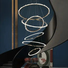 Primary Crystal Multi Rings Chandelier - Blushlighting