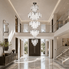Prismata Crystal Modern Sculptural Ring Chandelier - Blushlighting