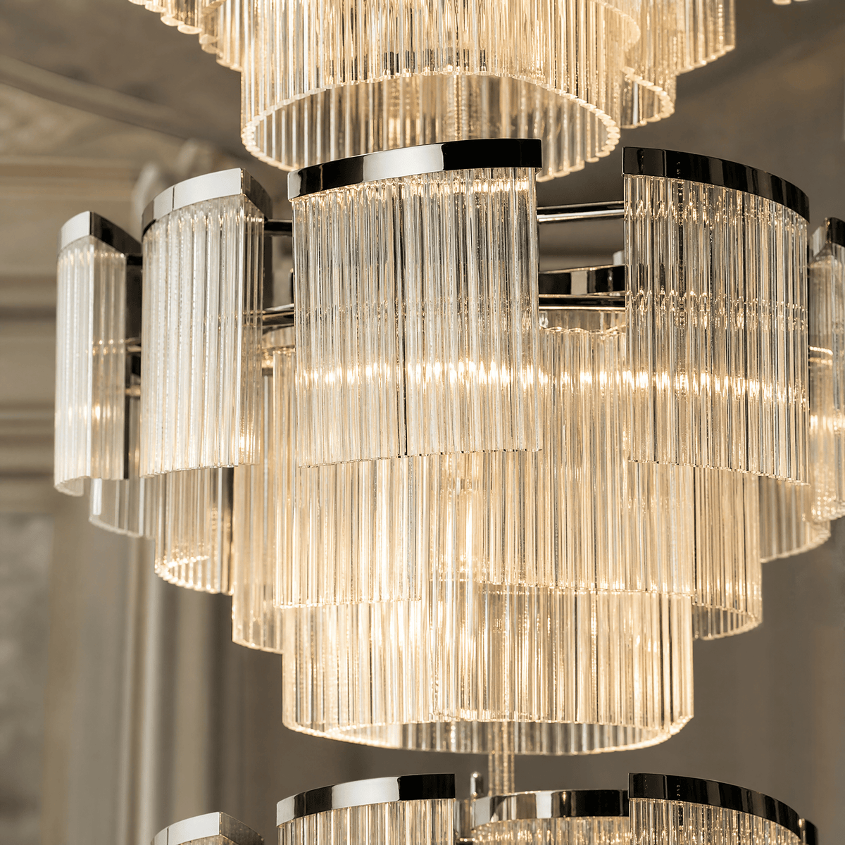 Prismata Crystal Modern Sculptural Ring Chandelier - Blushlighting