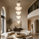 Prismata Crystal Modern Sculptural Ring Chandelier - Blushlighting