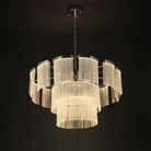 Prismata Crystal Modern Sculptural Ring Chandelier - 39.4in / 1000mmBlushlighting