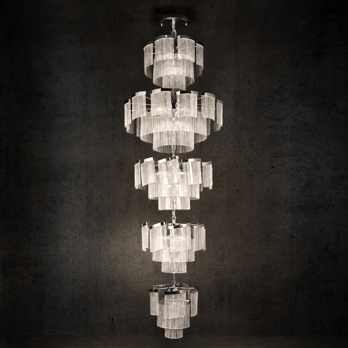Prismata Crystal Modern Sculptural Ring Chandelier - Blushlighting