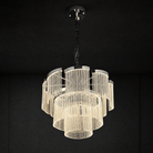 Prismata Crystal Modern Sculptural Ring Chandelier - 23.6in / 600mmBlushlighting