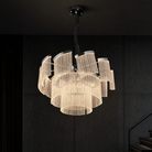 Prismata Crystal Modern Sculptural Ring Chandelier - main