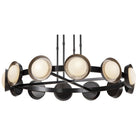 PrismFlow Alabaster Metal Chandelier - Urban BronzeBlushlighting
