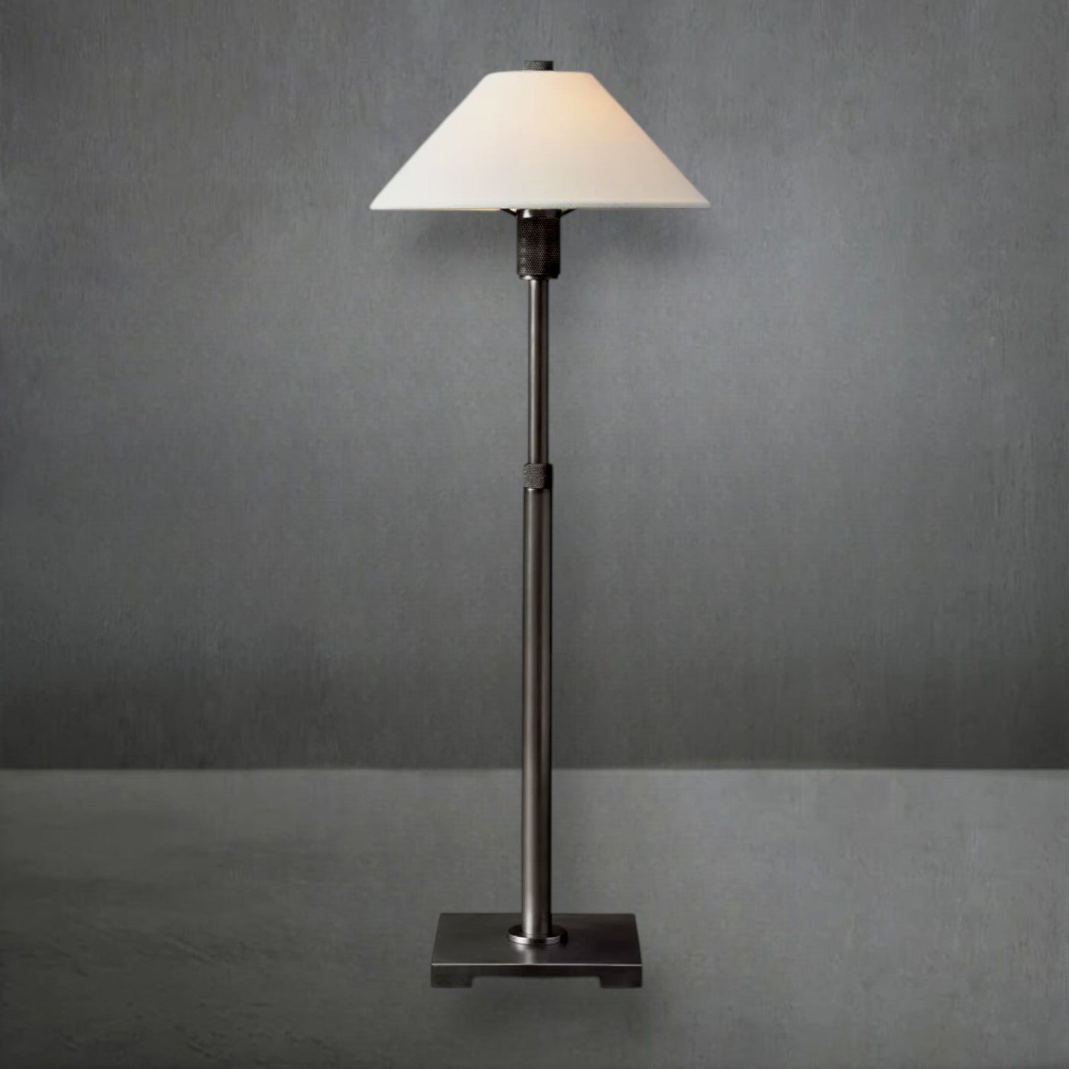 Utilitaive Linen Shade Table Lamp