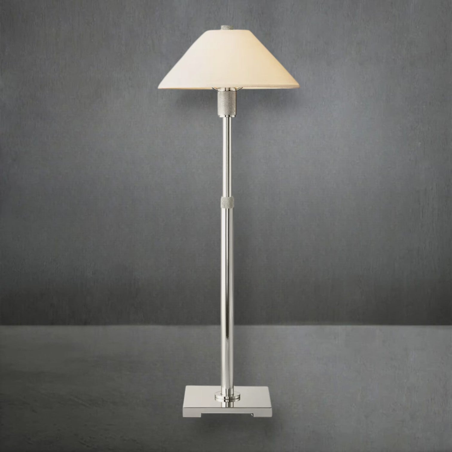 Utilitaive Linen Shade Table Lamp