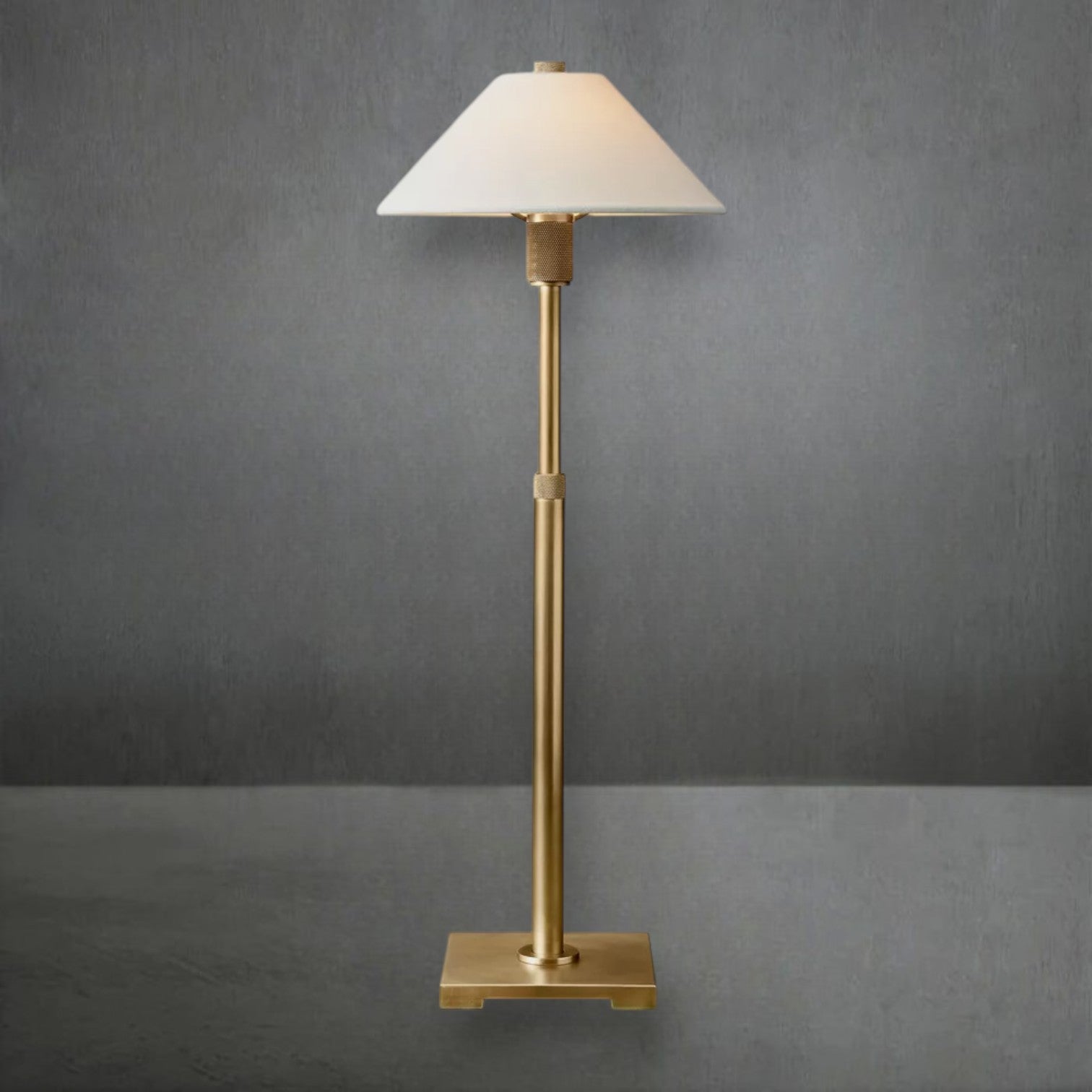 Utilitaive Linen Shade Table Lamp