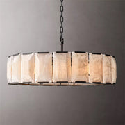 Harlowe Calcite Round Chandelier 43", Room hanging Lamp