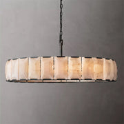 Harlowe Calcite Round Chandelier 60" for Dinning Table