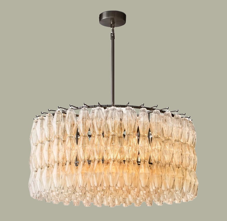 Chiaravalle Clear Glass Round Chandelier 37"47''62''