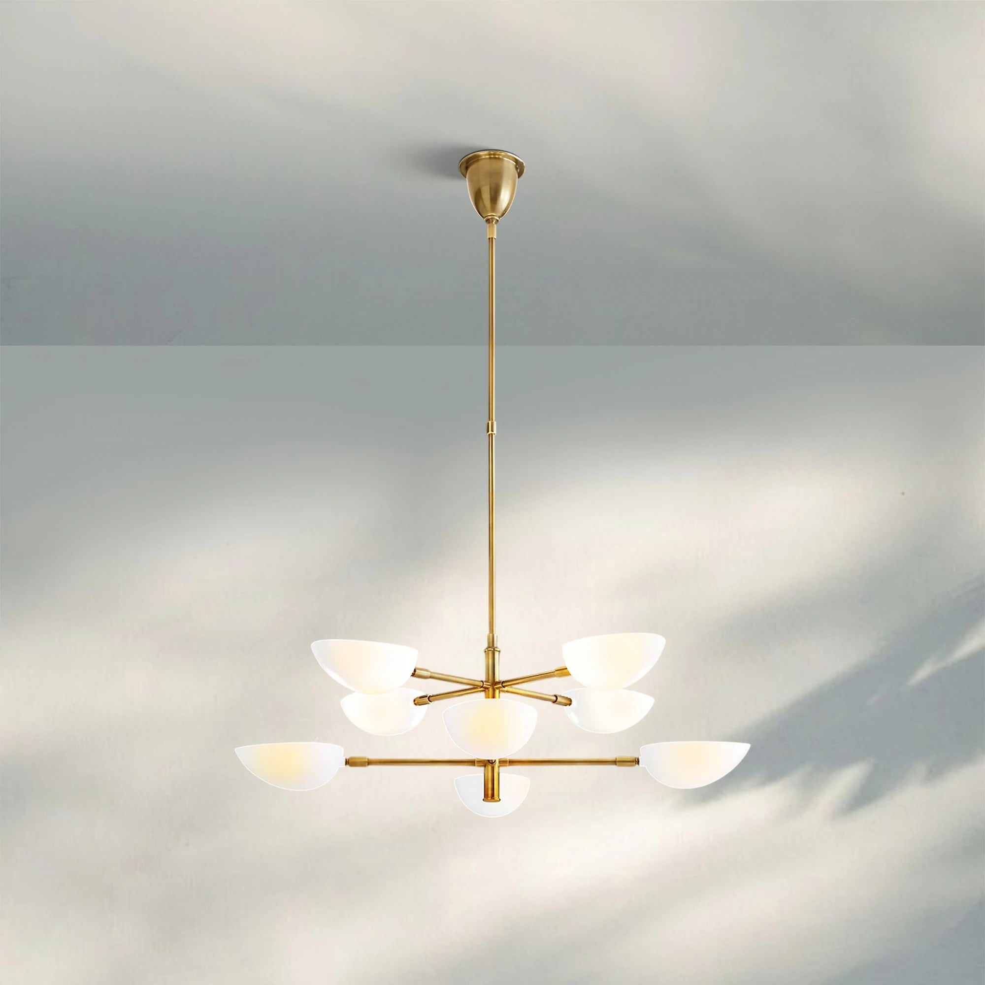 Graphica Chandelier 38" 73''-38''-White-