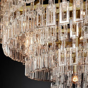 Marignans Tiered Round Glass Chandelier Light