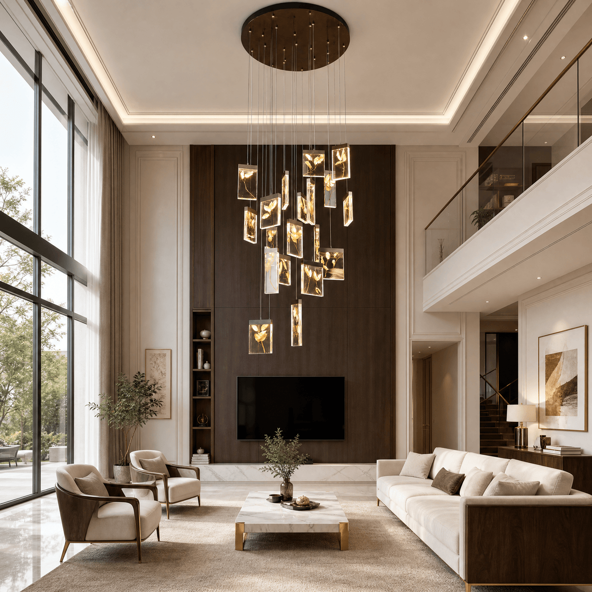 Purple Mountain Modern Sculptural Pendant Light - Blushlighting