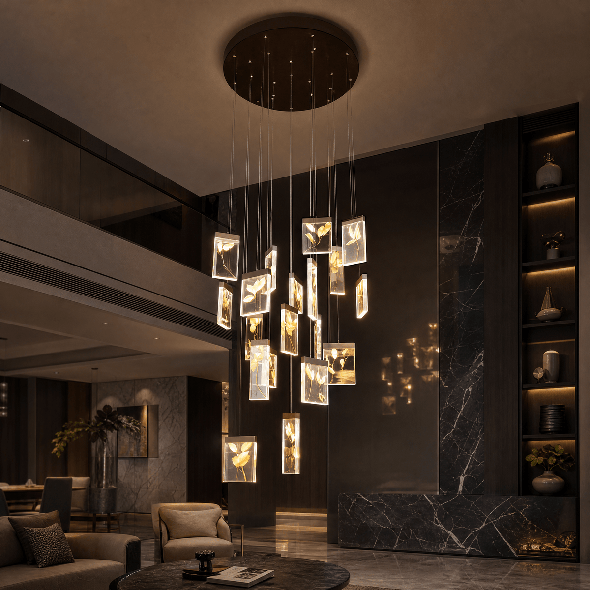 Purple Mountain Modern Sculptural Pendant Light - Blushlighting