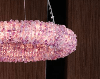 Purple Primary Crystal Round Chandelier 20.5" 28.3" 36.2" 44" - 20.5"DBlushlighting