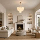 Quadro Glass Rod Chandelier - Blushlighting