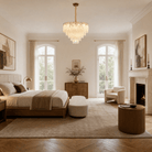 Quadro Glass Rod Chandelier - Blushlighting