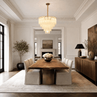 Quadro Glass Rod Chandelier - Blushlighting