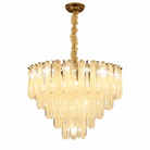 Quadro Glass Rod Chandelier - Blushlighting