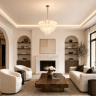 Quadro Glass Rod Chandelier - Blushlighting