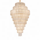 Quadro Glass Rod Crown Chandelier - Blushlighting