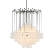 Baubles 6 Light Chandelier, Modern Round Glass Chandelier