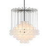 Baubles 6 Light Chandelier, Modern Round Glass Chandelier