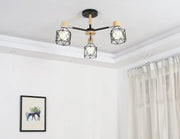 Blushlighting® Modern Creative Wooden Ceiling Chandelier for Living Room, Bedroom Black / 3 Lights