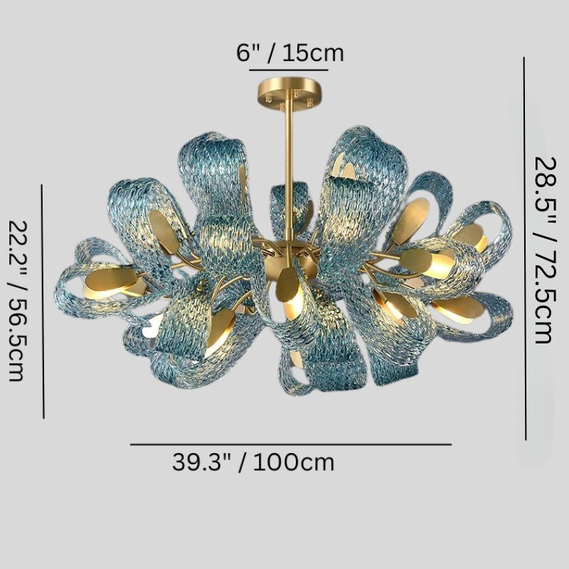 Radiantia Indoor Chandelier - 12Blushlighting
