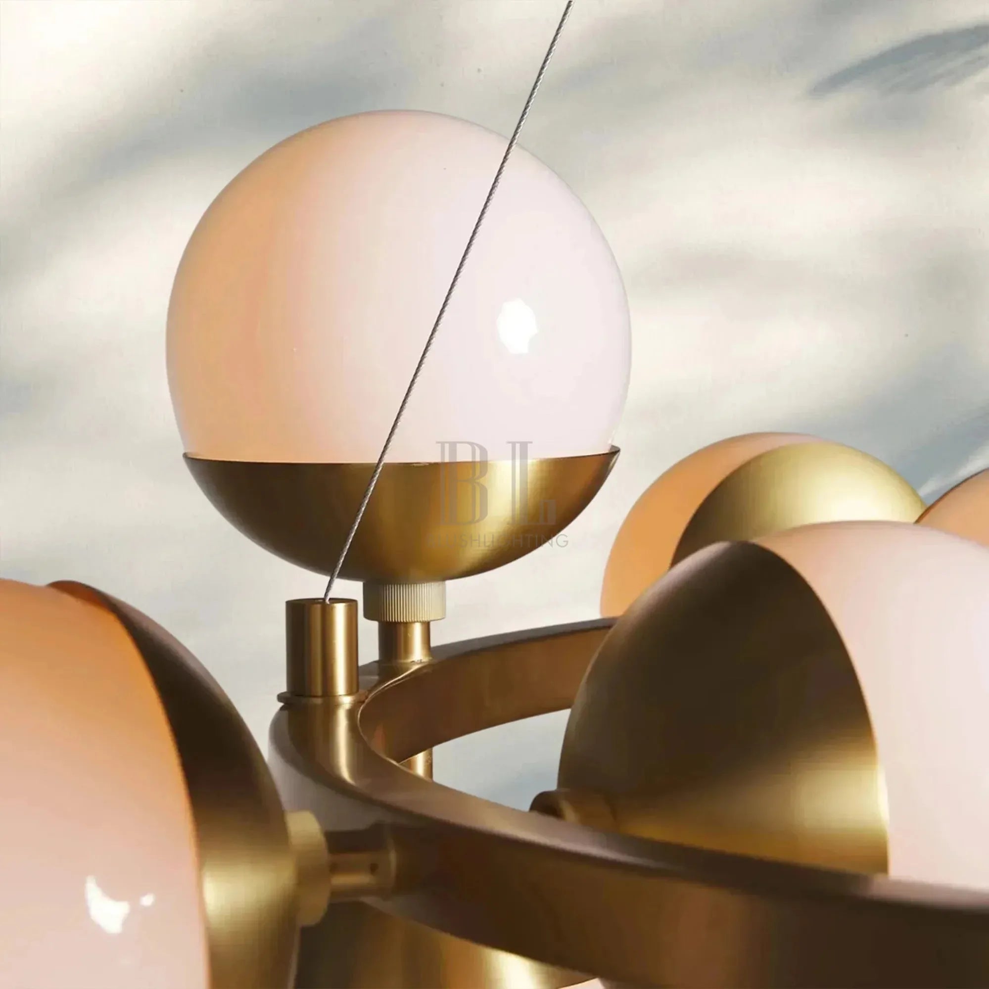 Raechelle Globe Chandelier - Blushlighting